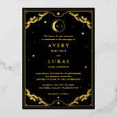 En Aluminium Élégante Invitation Mariage céleste (Recto)