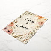 En Aluminium Emily & James Boho Watercolor Wedding Invitation | (Rotation)