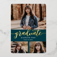 Exquise Goût Foil Graduation Invitation Foil In