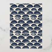 En Aluminium Faire invitation de mariage coquillage marine élég (Verso)