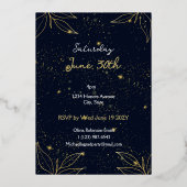 En Aluminium Faire invitation de remise de diplômes avec feuill (Verso)