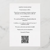 En Aluminium Foil Invitation (Verso)