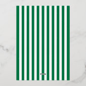 En Aluminium Foil Stripe Wavy Business Fête Invitation (Verso)