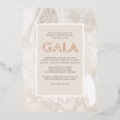 En Aluminium Gala de célébration Foil Invitation (Recto)