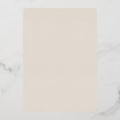 En Aluminium Gala de célébration Foil Invitation (Verso)