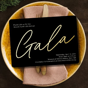 En Aluminium Gala de l'entreprise Invitation Real Foil titre