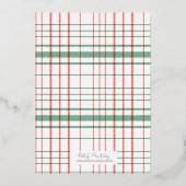 En Aluminium Gold Foil Noël Fête Invitation (Verso)