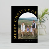 En Aluminium Gold Greeting Arch Foil Invitation (Debout devant)