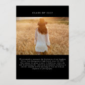 En Aluminium Gravure de l'or - Invitation de l'huile (Verso)