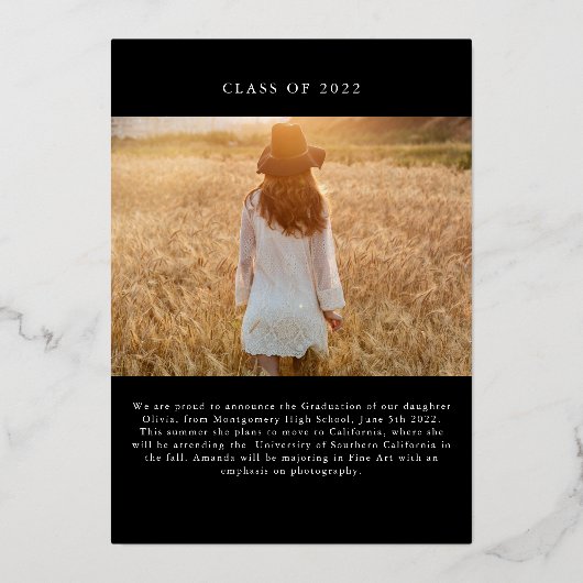 En Aluminium Gravure de l'or - Invitation de l'huile (Verso)