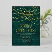 En Aluminium Holiday Open House Invitation (Debout devant)