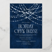 En Aluminium Holiday Open House Invitation (Recto)