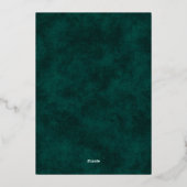 En Aluminium Holiday Open House Invitation (Verso)