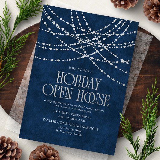En Aluminium Holiday Open House Invitation