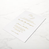 En Aluminium Initiales Élégantes Invitation de Mariage Raffinée (Rotation)