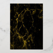 En Aluminium Inspiration Gold Filigree Foil Invitation (Verso)