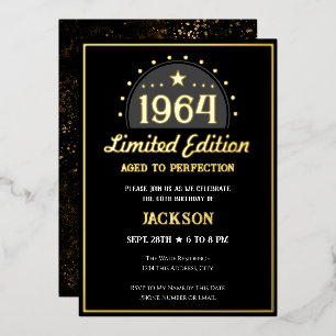 En Aluminium Invitation 60th Birthday Limited Edition