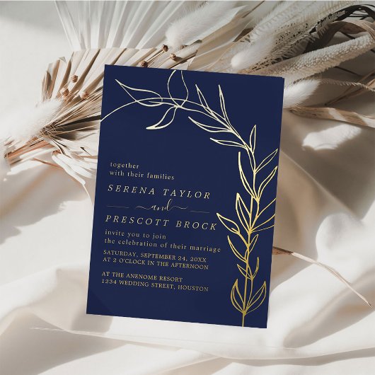 En Aluminium Invitation à huile réelle du Mariage de script min