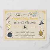 En Aluminium Invitation à la baby shower de Harry Potter (Recto)