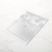 En Aluminium Invitation à la fête de soie Bokeh (Rotation)