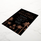 En Aluminium Invitation à la fouille du week-end d'anniversaire (Rotation)