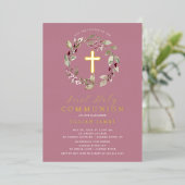 En Aluminium Invitation à la Première Communion de la Réunion É (Debout devant)
