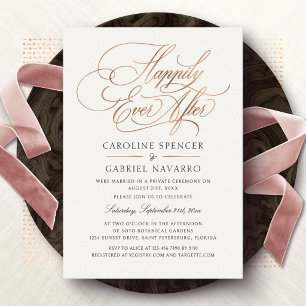 En Aluminium Invitation à la réception de mariage pour vivre he