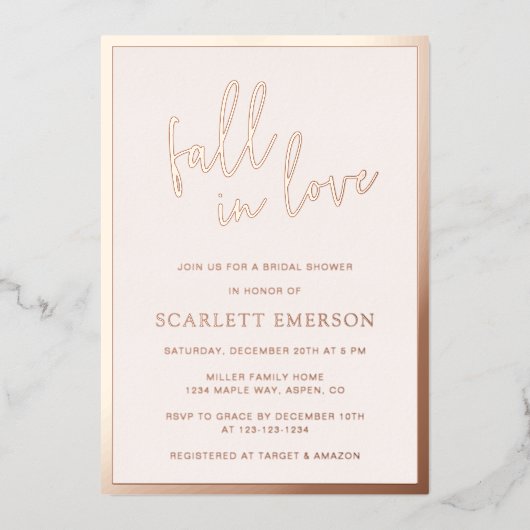 En Aluminium Invitation à l'huile de Fête des mariées flush (Recto)