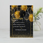 En Aluminium Invitation à l'huile d'or (Debout devant)