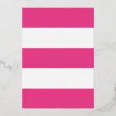 En Aluminium Invitation à l'huile rose chaude (Verso)