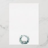 En Aluminium Invitation à l'huile végétale Eucalyptus (Verso)