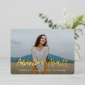 En Aluminium Invitation à l'obtention d'un diplôme d'études sec (Debout devant)