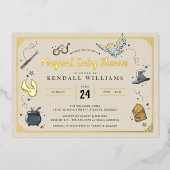 En Aluminium Invitation Baby shower Harry Potter (Recto)