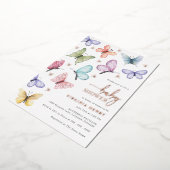 En Aluminium Invitation Baby shower papillon (Rotation)