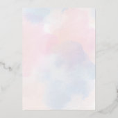 En Aluminium Invitation Baby shower surprise (Verso)