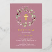 En Aluminium Invitation Baptême de collecte gracieuse (Recto)