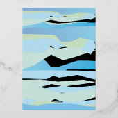 En Aluminium Invitation Bar Mitzvah avec feuille d'or (Verso)