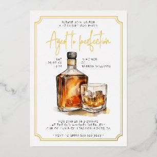 En Aluminium Invitation d'anniversaire 40 ans personnalisable W