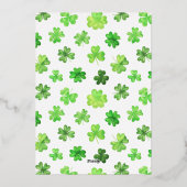 En Aluminium Invitation d'anniversaire pour la Saint-Patrick (Verso)