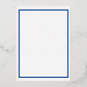 En Aluminium Invitation de bordure de feuille classique dame (Verso)