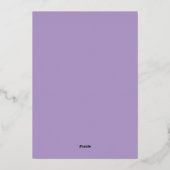 En Aluminium Invitation de brunch d'anniversaire floral (Verso)