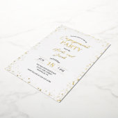 En Aluminium Invitation de fête de fiançailles Moderne Glitz (Rotation)