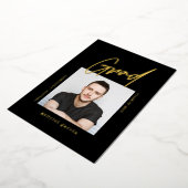 En Aluminium Invitation de fête de remise de diplômes simple mo (Rotation)