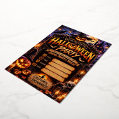 En Aluminium 🎃 Invitation de fête d'Halloween modifiable | Épo (Rotation)