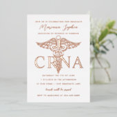 En Aluminium Invitation de fin d'études d'infirmière CRNA avec  (Debout devant)