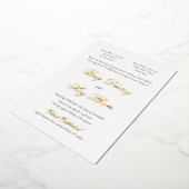 En Aluminium Invitation de Foil vietnamien bilingue (Rotation)