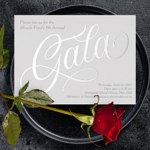 En Aluminium Invitation de gala pour événement d'entreprise ave