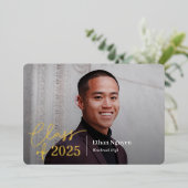 En Aluminium Invitation de graduation Foil I tout simplement co (Debout devant)