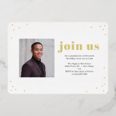 En Aluminium Invitation de graduation Foil I tout simplement co (Verso)