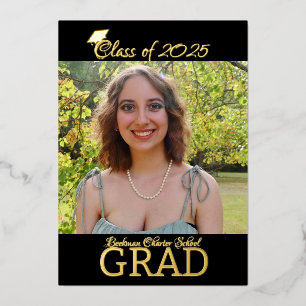 En Aluminium Invitation de graduation Foil personnalisable